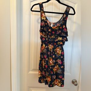 Xhilaration Navy Floral Dress